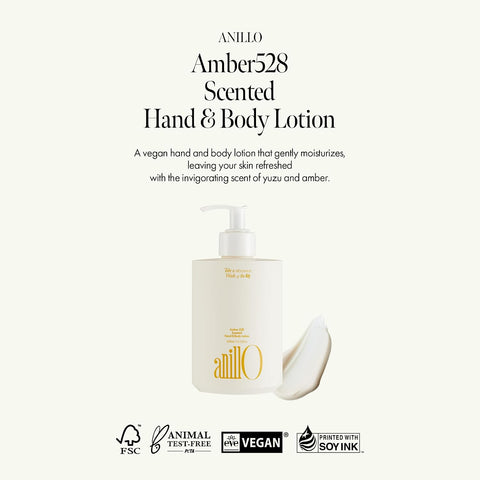 Amber528 Body Lotion – Hydrating Yuzu & Cedarwood, Fast-Absorbing & Non-Greasy, Moisturizer with Ceramide & Hyaluronic Acid for Dry Skin, Daily Use 450ml / 15.22 fl oz - Image 2