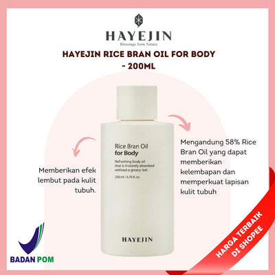 Hayejin Rice Bran Oil Body Care - 200 ml - Image 3