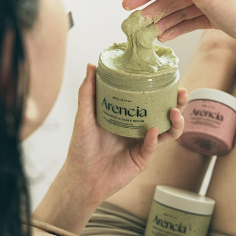 Arencia Fresh Cloud Sea Salt Body & Scalp Scrub (Mint)- Gentle Exfoliation for Softer, Refreshed Skin and Scalp, Korean Skin Care - Image 3