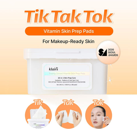 DearKlairs Vitamin C Toner Pads Korean Brightening Exfoliating, 80 Count - Image 2