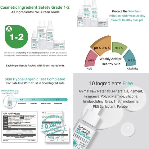 APLB Glutathione Niacinamide Ampoule Serum | LIPO GLUTA NIAC CEN™ 31.3% 1.35 FL.OZ/Korean Skincare, Long lasting moisturizing, Improve skin elasticity, Revitalize for gentle and improve skin texture - Image 7