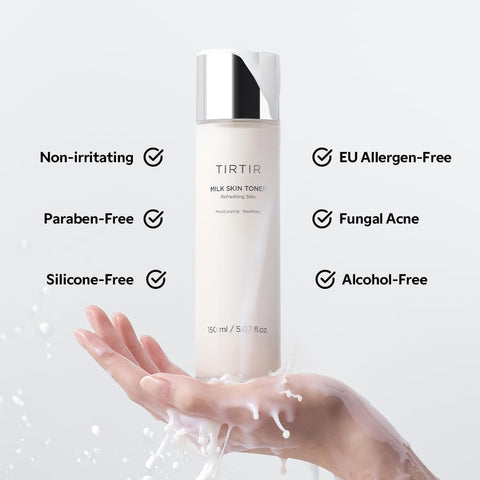 TIRTIR Milk Skin Rice Toner | Deep Moisturizing, Hydrating Toner for face, Niacinamide, Ceramide, Nature-Oriented Ingredients for Korean Skin Care, Vegan, 1.69 Fl Oz (Original, 1.69OZ) - Image 5