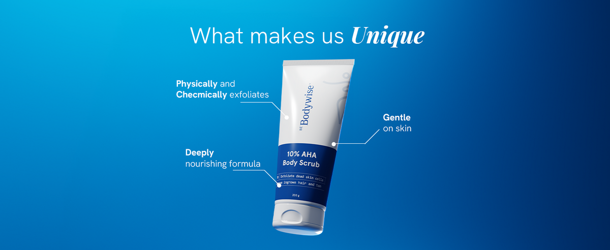 Be Bodywise 10% AHA Body Scrub - Exfoliator, 200g - 2