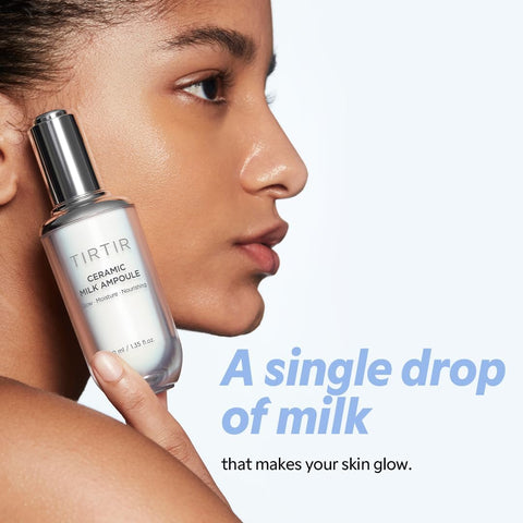TIRTIR Ceramic Milk Ampoule (1.35 Fl Oz), 40ml (3 in 1 Skin care Triple Cream Formula) - Image 2