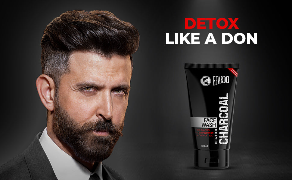 Beardo Face Cleanser with Activated Charcoal - Deep Cleanse, Oil Control - 100ml - 1