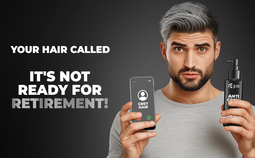 Beardo Anti Grey Hair Serum - 50ml Hair Treatment - 1