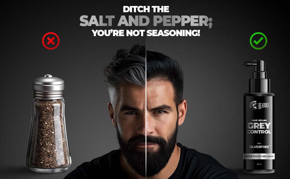 Beardo Anti Grey Hair Serum - 50ml Hair Treatment - 5