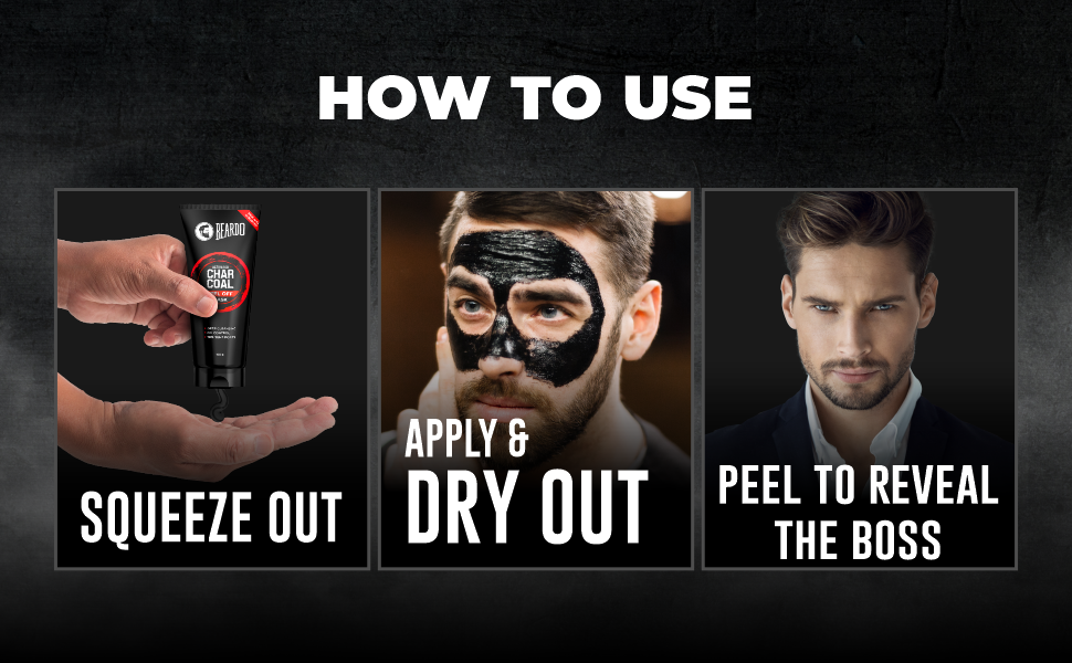 Beardo Charcoal 4-in-1 Gift Set - Face Wash, Peel-Off Mask, Scrub & Soap - Pack of 4 - 3