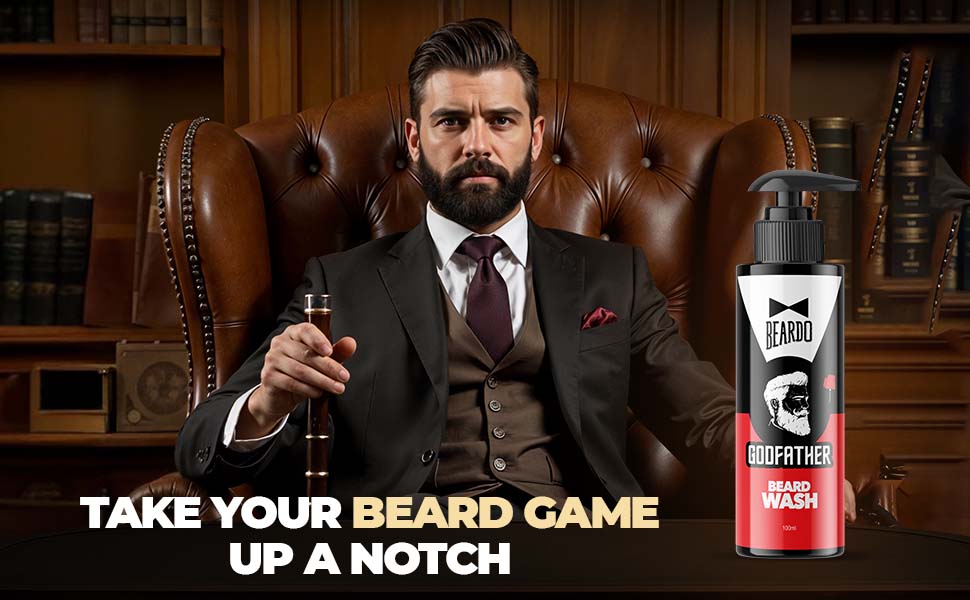Beardo GodFather Beard Wash - Cleanser Gel for All Skin Types, 100ml - 1
