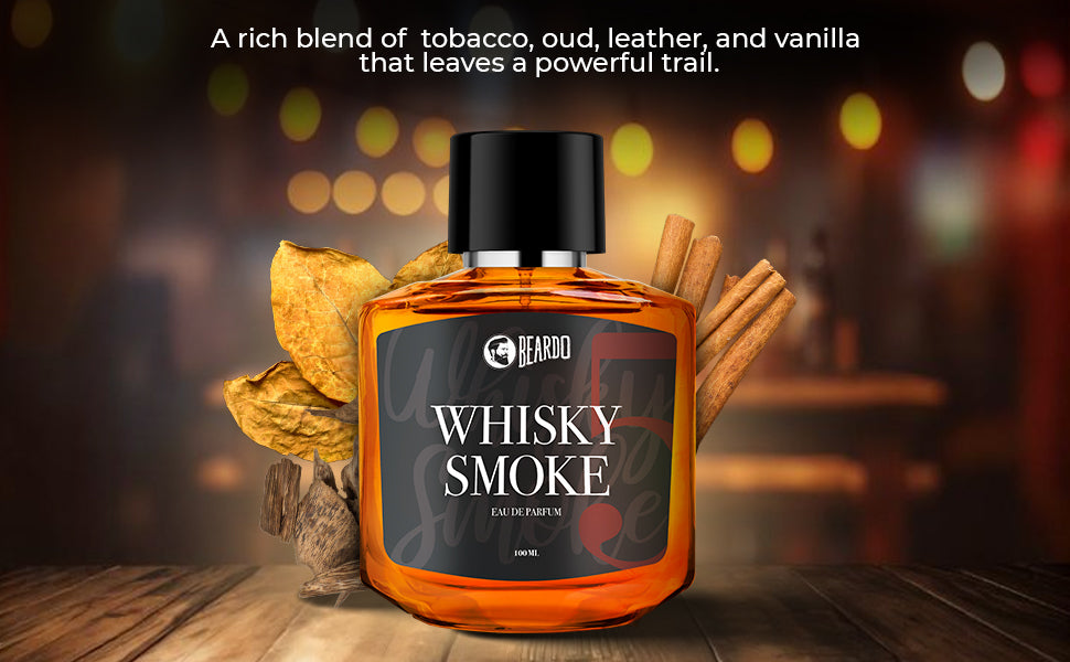 Beardo Whiskey Smoke Eau de Parfum - Spicy Woody Fragrance, 100ml - 1