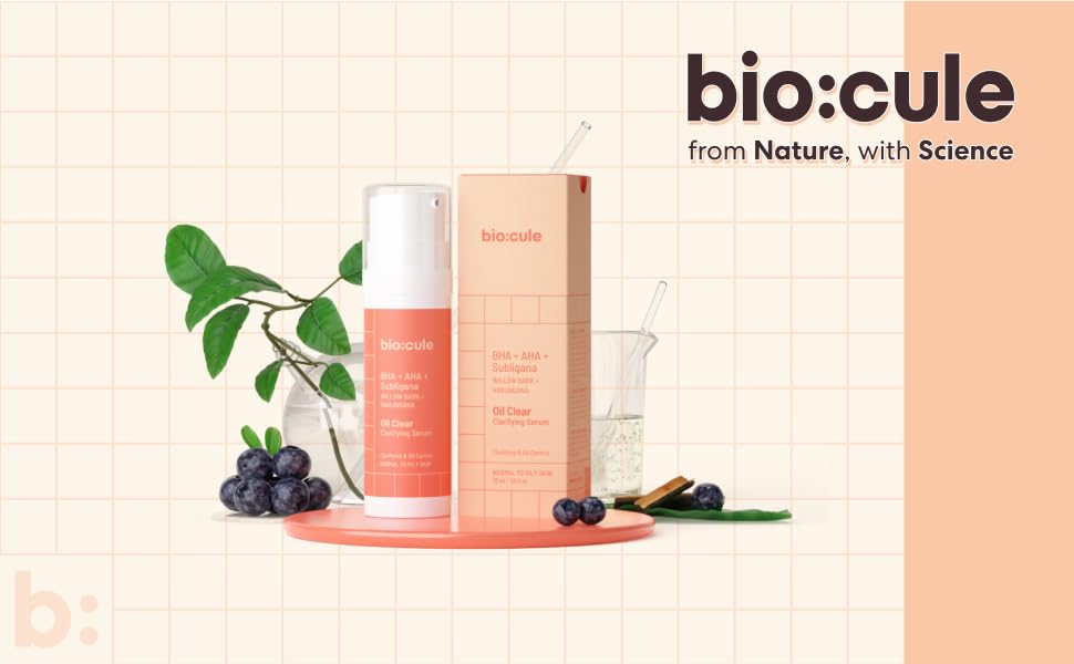 Biocule Oil Clear Clarifying Serum with Oil Control & Pore Tightening - Face Serum for Oily Skin - 1