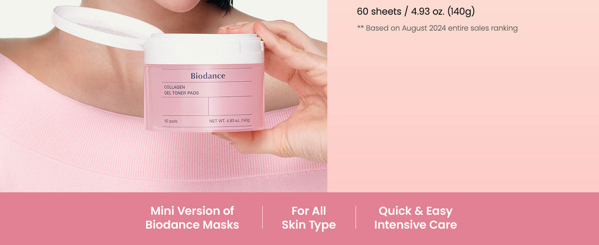 Biodance Collagen Gel Toner Pads - Face Serums & Treatments, 60 Pads - 2