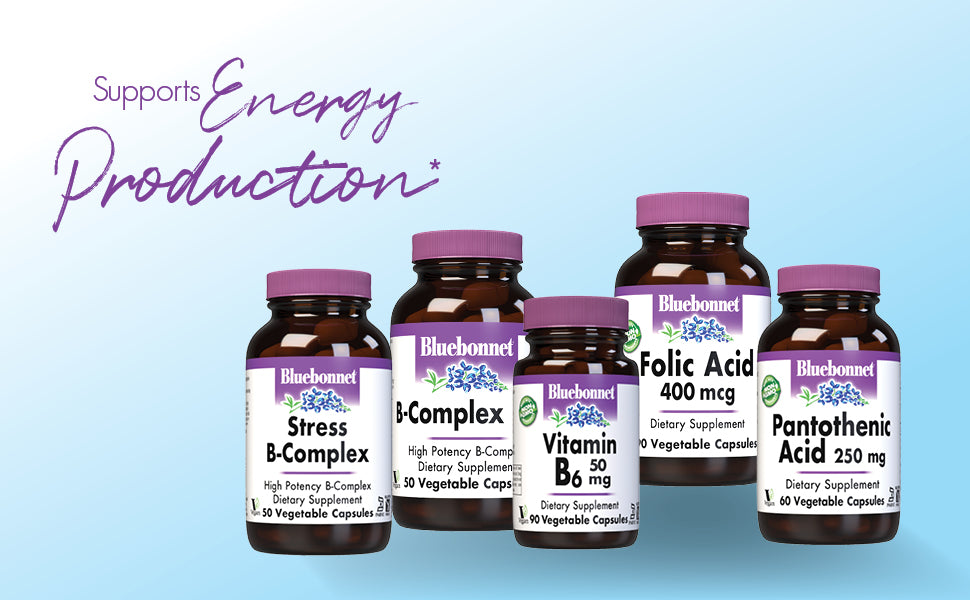 BlueBonnet B Complex 100 - Full Spectrum, Vegan Capsules, 50 Count - 2