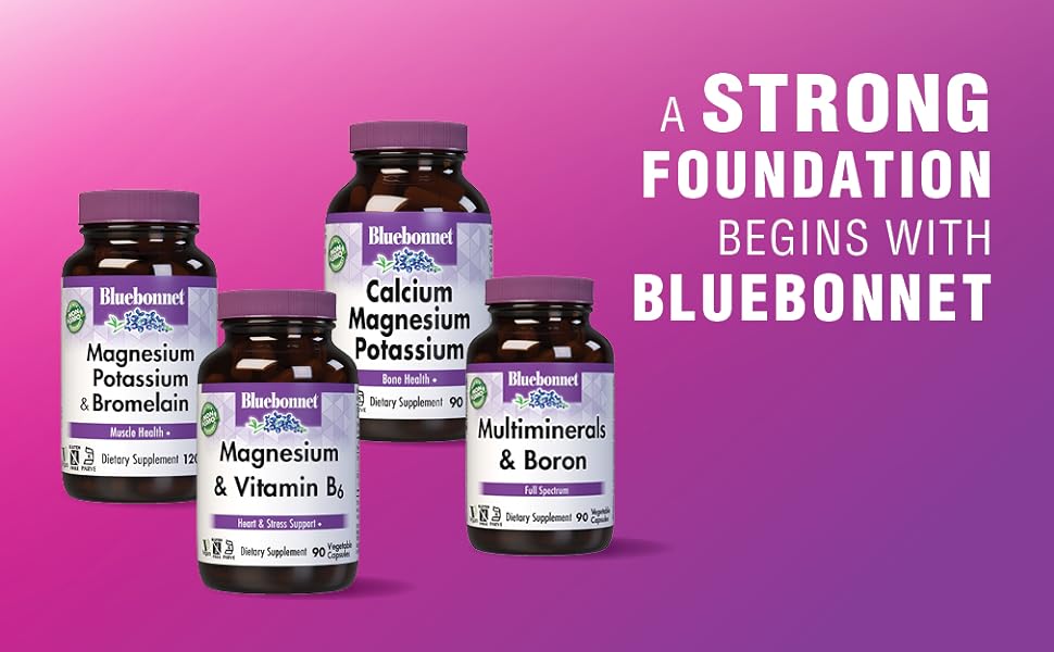 BlueBonnet Magnesium B6 Capsules - 400 mg Magnesium, 90 Pack - 2