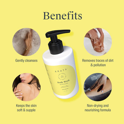 Arata Body Wash - Refreshing Formula, 300 ml - Image 4