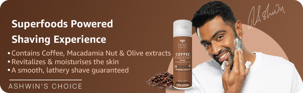 Bombay Shaving Company Coffee Shaving Foam with Macadamia & Olive - 266 ml - 1