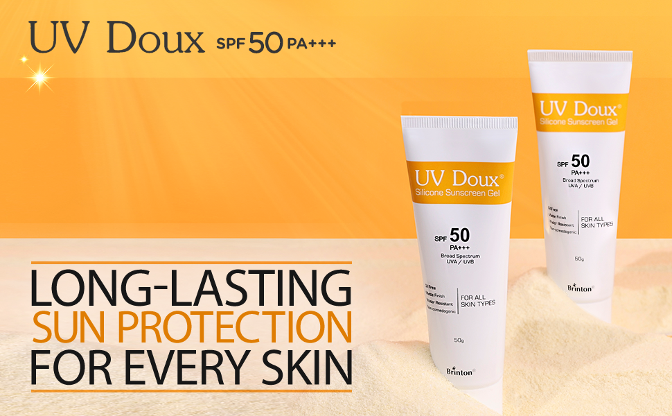 Brinton UV Doux Face & Body Sunscreen Gel SPF 50 PA+++, 100g - 1
