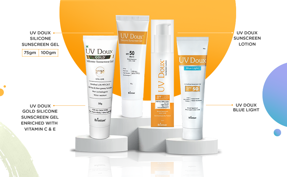 Brinton UV Doux Face & Body Sunscreen Gel SPF 50 PA+++, 100g - 5