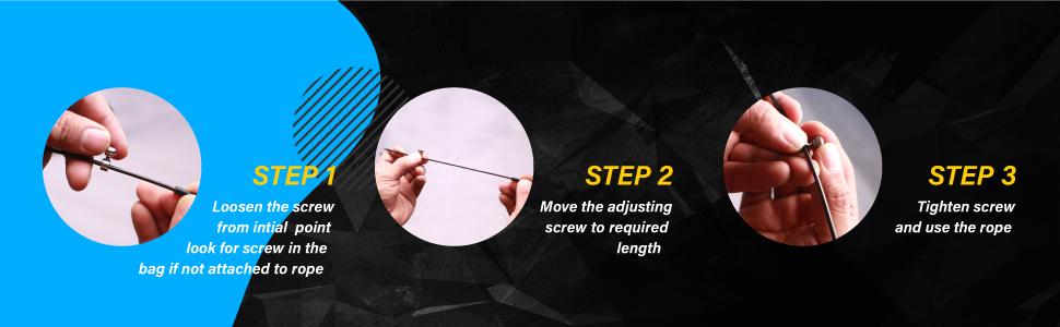 Burnlab Adjustable Skipping Rope - Speed Jumping, Cardio - For Men & Women - 3