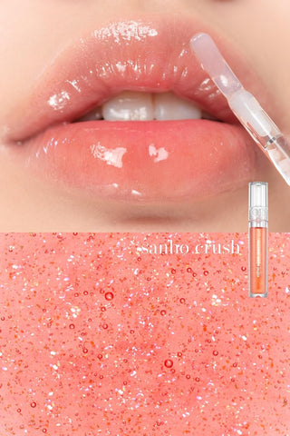 rom&nd Glasting Water Gloss 2 colors No.01 SANHO CRUSH | Syrupy gloss|Glossy Finish| Long-lasting| moisturizing| Highlighting| Natural-beauty | Gloss for Daily Use|K-beauty | 4.5g/0.16oz - Image 2
