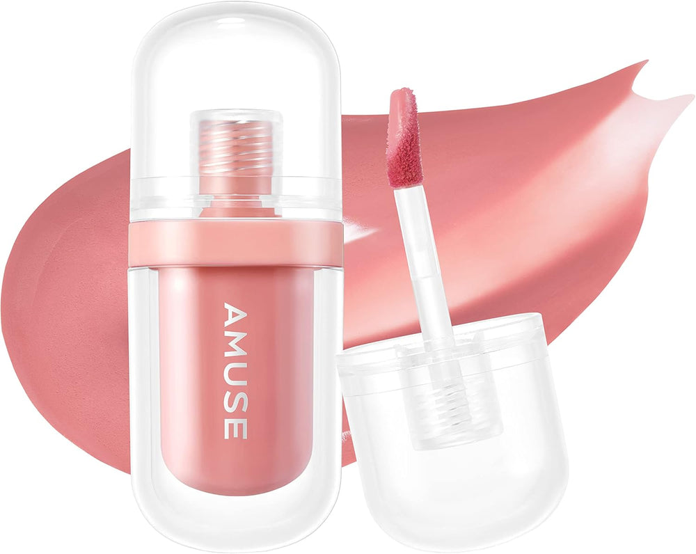 AMUSE Jel-Fit Tint (05 OAT FIG) | Glossy, Lip Stain, Moisturizing,12 Hour long-lasting, Volumizing, Allergen Free, Vegan, Korean Beauty