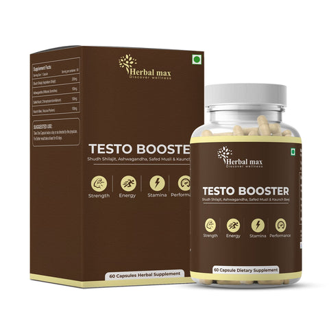 Herbalmax Testo Booster & Aadar Performance Capsules