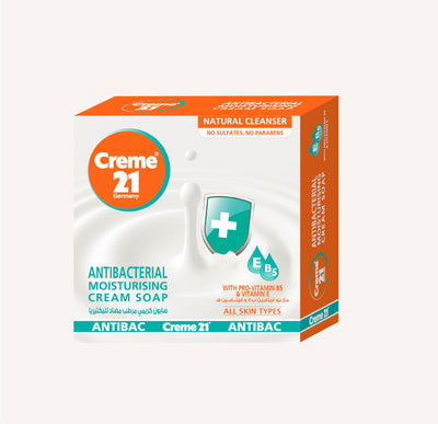 CREME21 ANTIBACTERIAL MOISTURISING CREAM SOAP - 125GMS