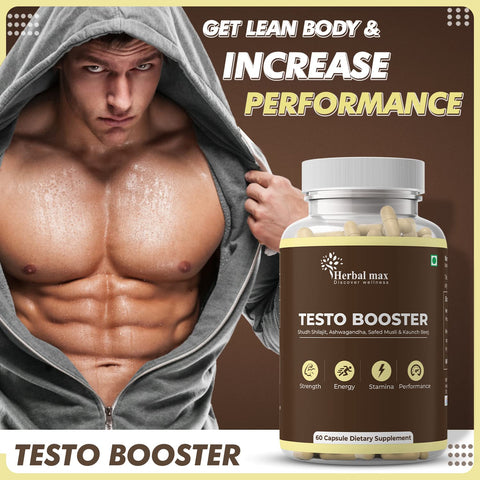 Herbalmax Testo Booster & Aadar Performance Capsules