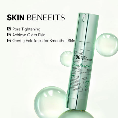 VT COSMETICS Reti-A Reedle Shot 100, Retinol(Vitamin A) Microneedling Serum, Repairing Exosome, Ideal for Retinol Beginner, Glass Skin, Korean Skin Booster 1.69Fl Oz(50ml) - Image 4