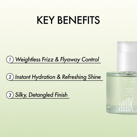 Lime Sunday Refresh Hair Oil Essence with Korean Jeju Tangerine Extracts, Vitamin C, Tea Tree Oil, Enhancing Vitality and Protect Healthy Hair, Lime Citrus Scent, Paraben Free (1.69 fl. Oz) - Image 5