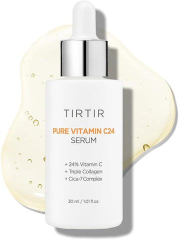 TIRTIR Pure Vitamin C 24% Face Serum – Dark Spot Remover for Sensitive Skin with Collagen Anti Aging Even out Skin Tone Non irritation tested, Wrkinkles, Korean Mild Vita C Facial Serum 1.01 Fl Oz
