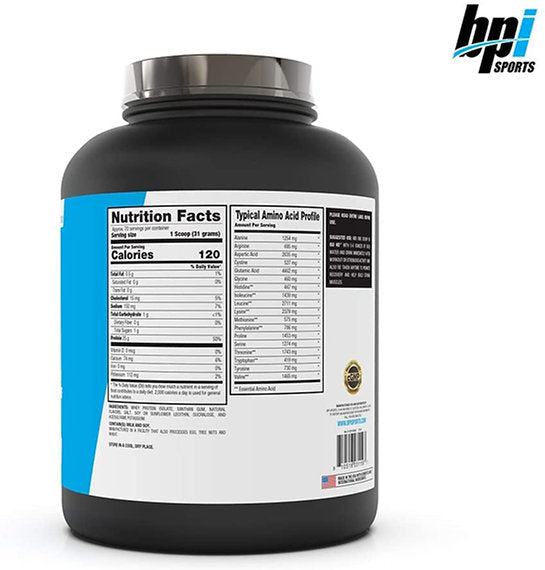 BPI Sports ISO HD Protein Powder, Vanilla Cookie, 4.8 lb, 70 Servings - Image 2