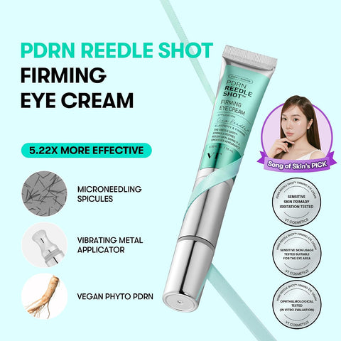 VT PDRN REEDLE SHOT EYE LIFTER 15ml - Eye Contour Cream with Lifting Effect, Microneedles CICA REEDLE and Vegan PDRN - Image 2