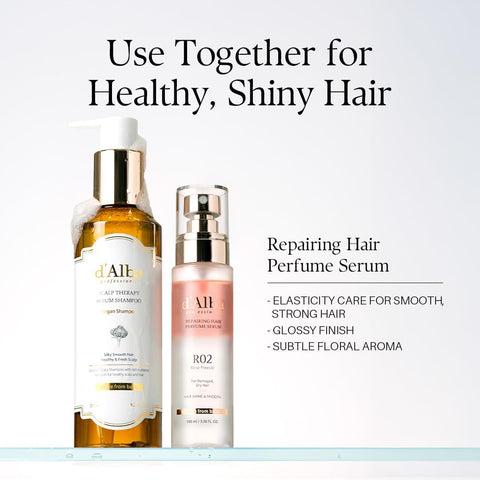 d'Alba Professional Repairing Scalp Therapy Serum Shampoo Clinically Proven Hair-Loss Relief, 66% Reduction in Hair Fall, Vegan Formula, Citrus Floral scent 275ml - Image 8
