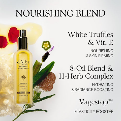 d’Alba White Truffle Aromatic First Spray Serum Lightweight Moisture + Glow Mist, Desert-Adapted, Non-Sticky Finish, Instant Skin Revitalization & Refreshing, Vegan Lightweight Face Spray 120ml - Image 6