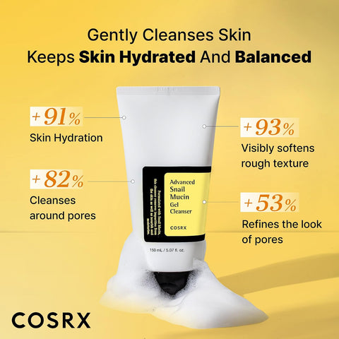 Cosrx Advanced Snail Mucin Gel Cleanser 150 Ml - Image 3