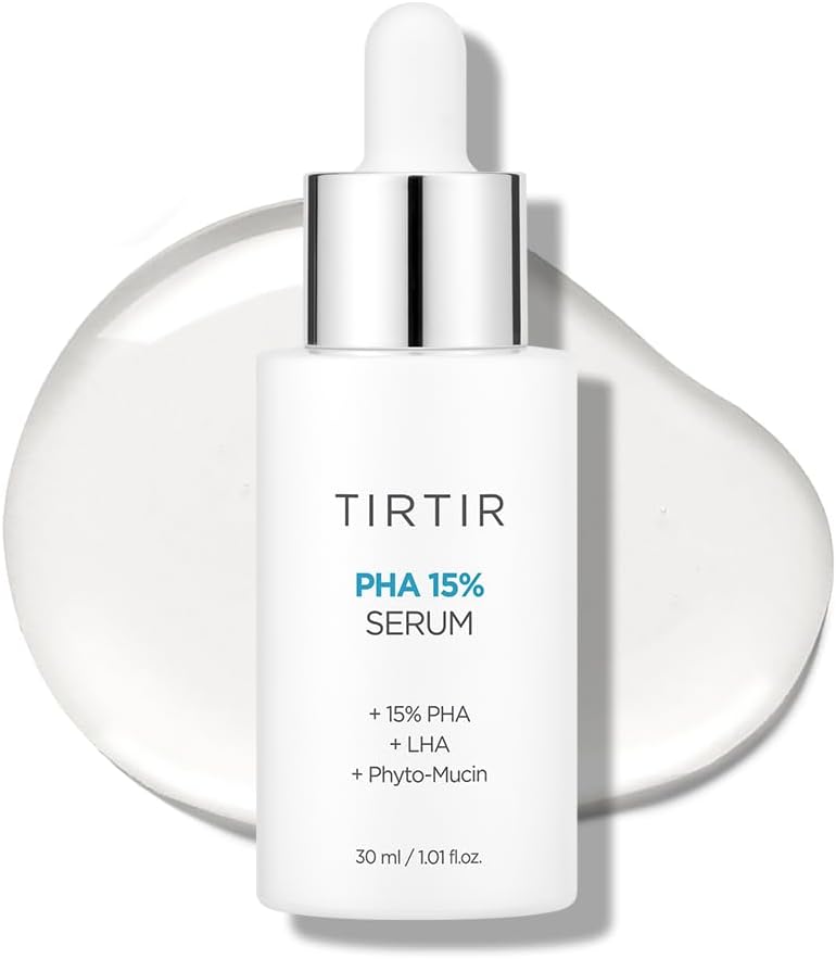 TIRTIR PHA 15% Exfoliating Serum - Hydrating Water Peeling for Smooth, Radiant Skin - Gentle PHA & LHA Formula for Sensitive Skin