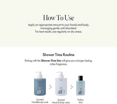 ANILLO Shower Time Scented Body Lotion – Vegan Hand & Body Lotion with Ceramide & Botanical Oils, Free from Paraben, Silicone, Sulfate, Blue Agave Scent, 450ml / 15.22 fl.oz - Image 6