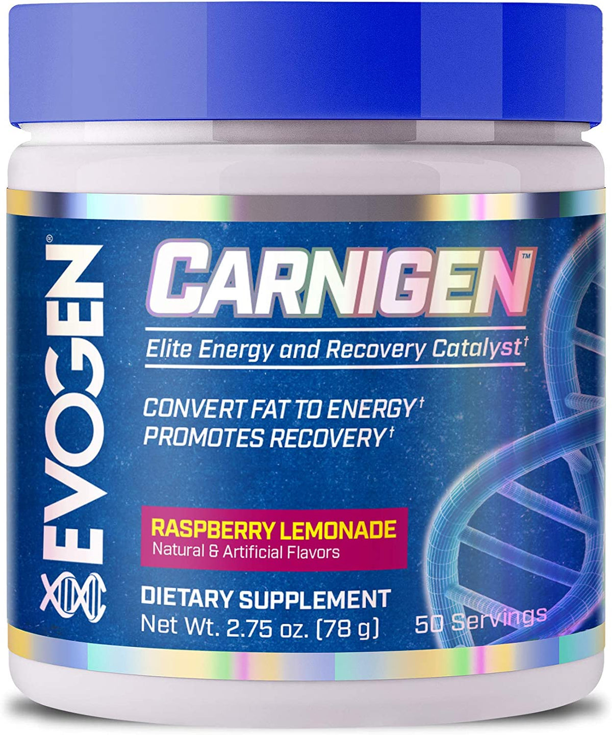 Evogen Carnigen Sports Nutrition Powder - Raspberry Lemonade, 50 Servings