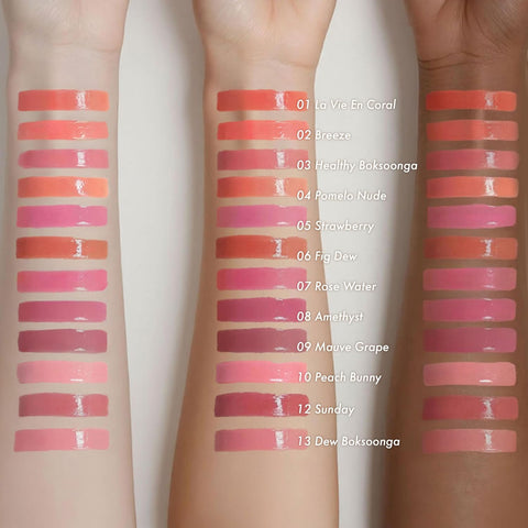 AMUSE Dew Tint (03 HEALTHY BOKSOONGA) | 35% High-moisture Water Tint, Long-lasting, Vitamin E Acetate, Moisturizing, No Peel Off, Lip Treatment, Non Sticky, Lip Stain, Korean Vegan Beauty - Image 8