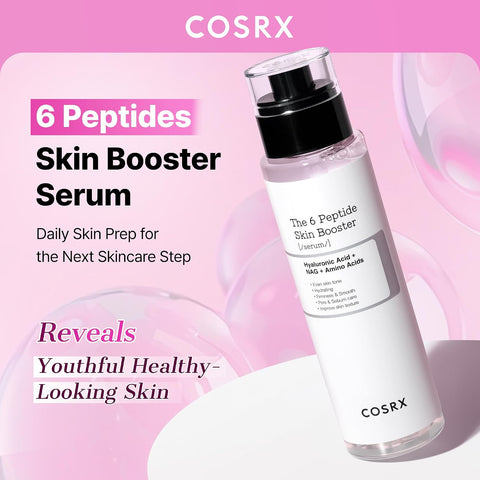 COSRX 6 x Peptide Collagen Booster Toner Serum 150 ml / 5.07 Fl.Oz, Skin Renewal Boosting Facial Essence, Niacinamide & Hyaluronic Acid for All Skin Types, Korean Skincare, Paraben Free - Image 4