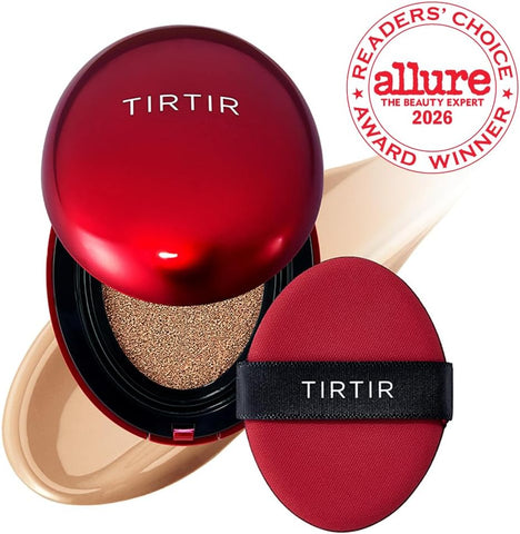TIRTIR Mask Fit Red Cushion Foundation | Japan's No.1 Choice for Glass skin, Long-Lasting, Lightweight, Buildable Coverage, Semi-Matte (33N Macchiato, 0.63 Fl Oz (Pack of 1)) - Image 2