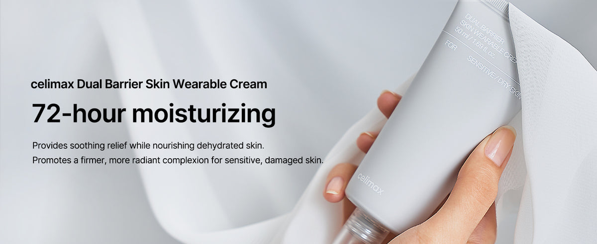 Celimax Dual Barrier Skin Wearable Cream - Long Lasting Moisturizer with Ceramides and Hyaluronic Acid, 50ml - 1