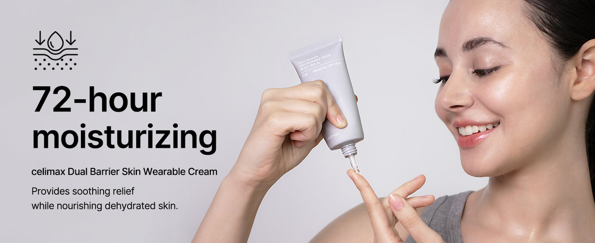 Celimax Dual Barrier Skin Wearable Cream - Long Lasting Moisturizer with Ceramides and Hyaluronic Acid, 50ml - 2