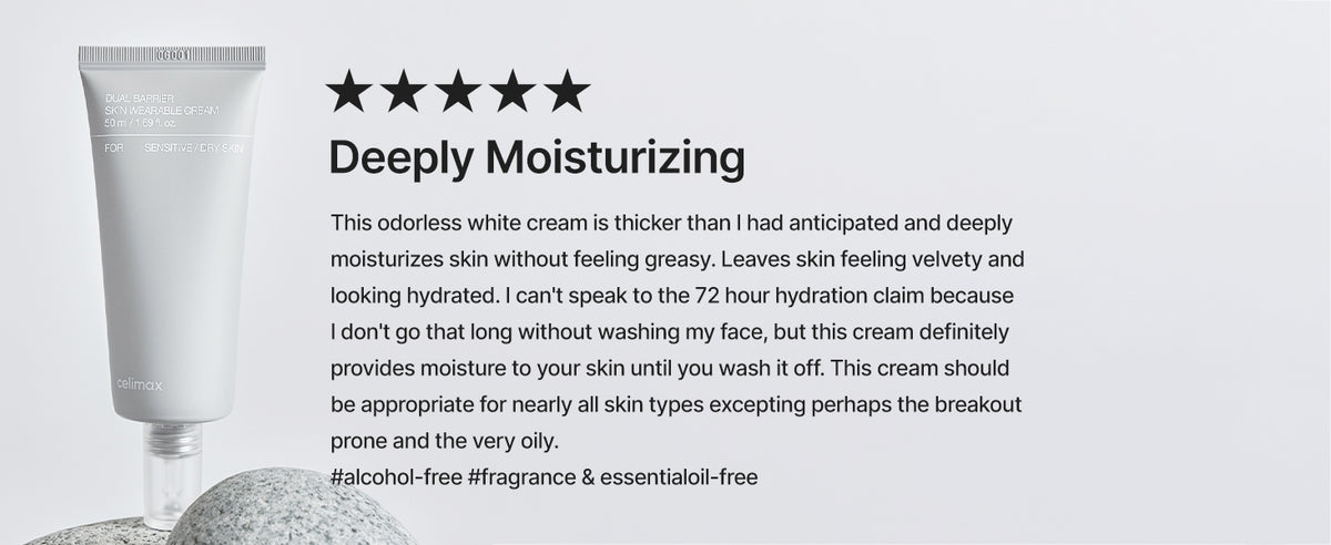 Celimax Dual Barrier Skin Wearable Cream - Long Lasting Moisturizer with Ceramides and Hyaluronic Acid, 50ml - 9