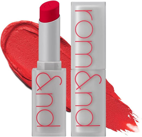 rom&nd Zero Matte Lipstick 3g, 12 SOMETHING, Intense Color, Highly Pigmented, Last All Day, Weightless, Smooth Velvet Texture, Matte Finish, Without Drying or Flaking, Ultra-Adhesive Formula