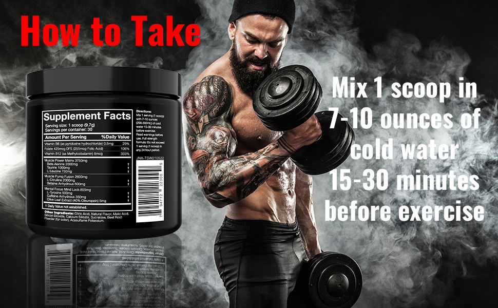 Cobra Lab The Shadow Pre-Workout Powder, Fruit Punch, 270g - 4