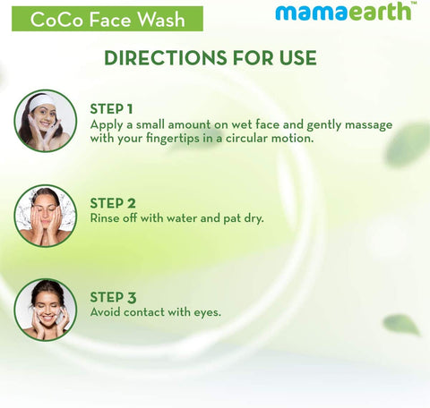 MAMAEARTH Women's CoCo Face Wash, with Coffee and Cocoa for Skin Awakening (100ml)+Mamaearth Skin Plump Serum For Face Glow for Ageless Skin - 30ml