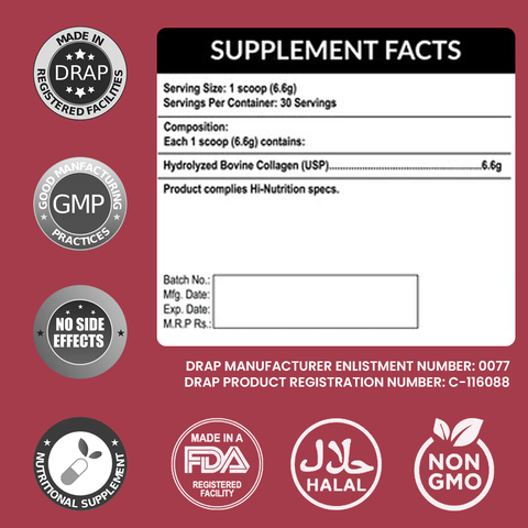 Hi Nutrition collagen+ powder 198g