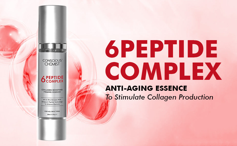 Conscious Chemist 6 Peptide Face Serum - Allantoin & Niacinamide, 50ml - 1